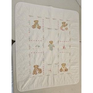 Vintage Teddy Beddy Baby Blanket - Comforter Twinkle Twinkle Little Star